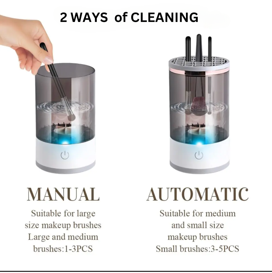 New Automatic Makeup Brush Cleaner, Upgraded 7000RPM Spinner
