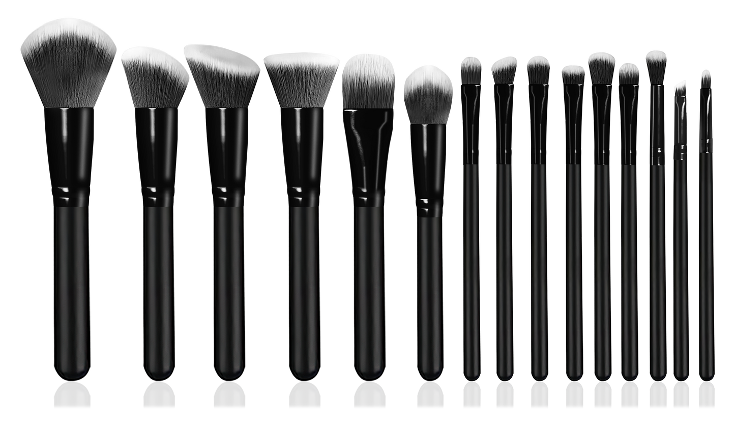 ProLux 15-Piece Face & Eye Brush Set